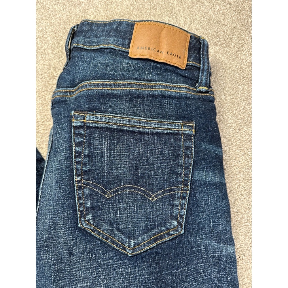 American Eagle Outfitters‎ Mens Airflex+ Dark Wash Slim Fit Jeans 30x32 Pants